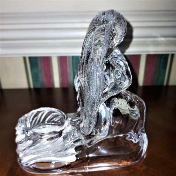 Vintage DePlomb Crystal Angel Candle Holders Set of 2 - Picture 6 of 15